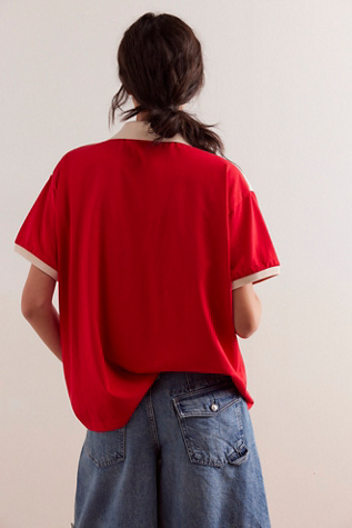 Found Goji Red Collar Jersey