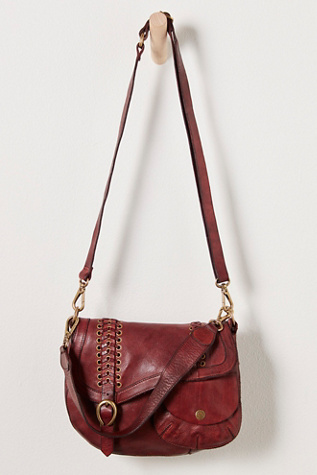 Campomaggi Mini Wrap Crossbody at Free People in Burgundy