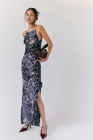 Nightcap High Cowl Printed Maxi Dress