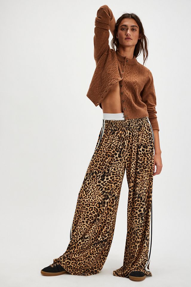 Norma Kamali Elephant Leopard Boyfriend Pants #2