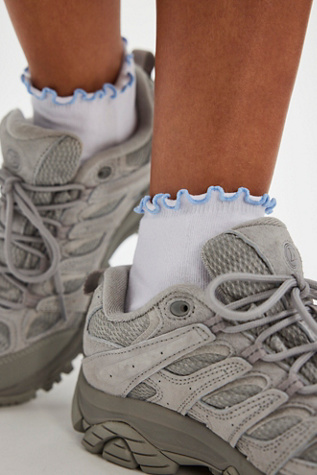 Super Surge Ruffled Socks by FP Movement at Free People, Light Blue