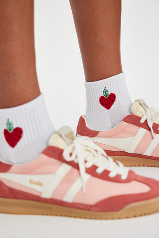 Fruity Frolic Ankle Socks by FP Movement at Free People, Berry