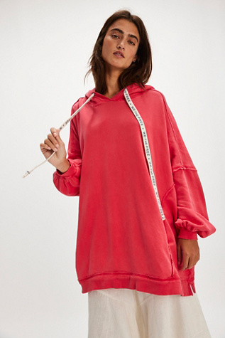 We The Free We Hoodie at Free People in High Risk Red, Size: Medium