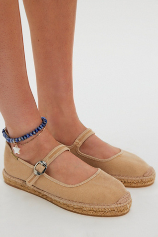 Oasis Mary Jane Espadrilles by Free People in Tan, Size: US 8