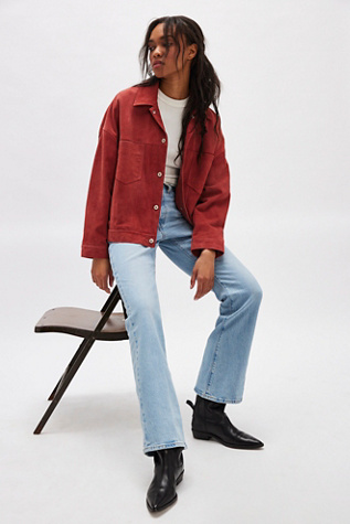 Levi's Wedgie Boot Jeans at Free People in Light Wash, Size: 27