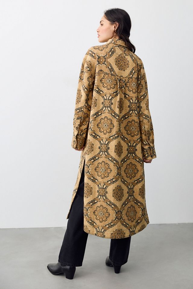 We The Free Brick Lane Jacquard Maxi Shirt Jacket #1