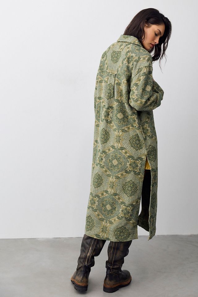 We The Free Brick Lane Jacquard Maxi Shirt Jacket #2