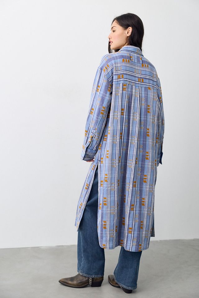 We The Free Brick Lane Jacquard Maxi Shirt Jacket #2