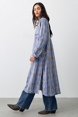 Veste chemise longue jacquard We The Free Brick Lane