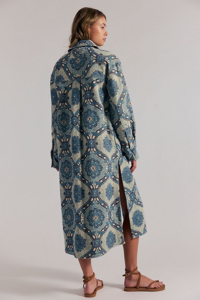 We The Free Brick Lane Jacquard Maxi Shirt Jacket #2