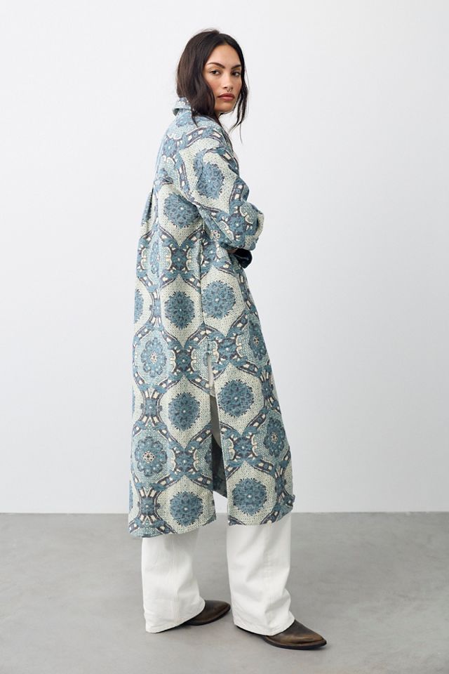 Veste chemise longue jacquard We The Free Brick Lane #6