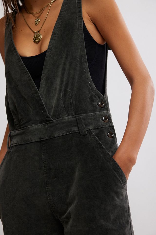 Free People Hold shops on Cords Overalls in Navy Combo