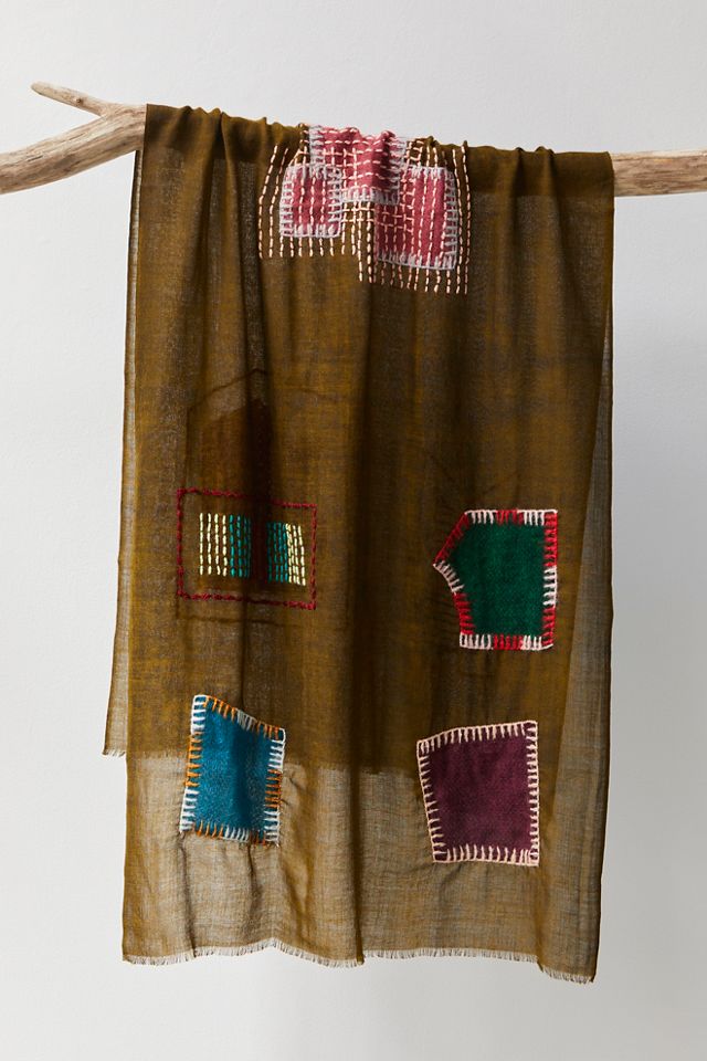 De Siena Patched Scarf #1