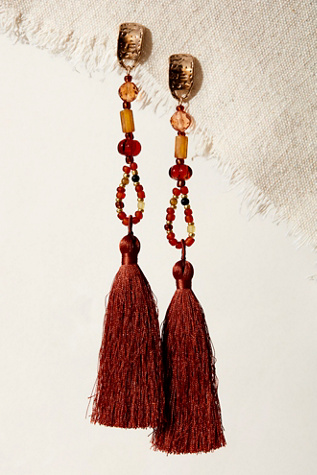 Mariposa Dangle Earrings at Free People in Tigers Eye