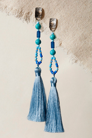 Mariposa Dangle Earrings at Free People in Turquoise