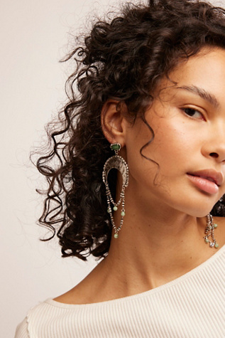 Miriam Dangle Earrings by Free People in Silver