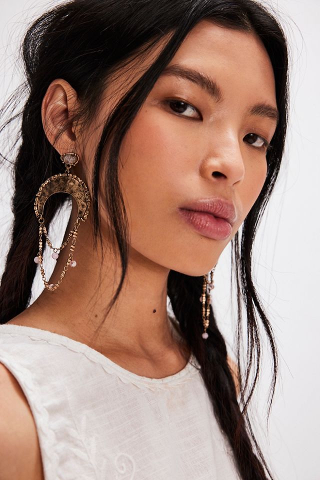 Boucles D'oreilles Gothiques Soleil Et Lune En Bronze - Asymétriques, Pendantes, Pour Cosplay, Fête, Cadeau Femme