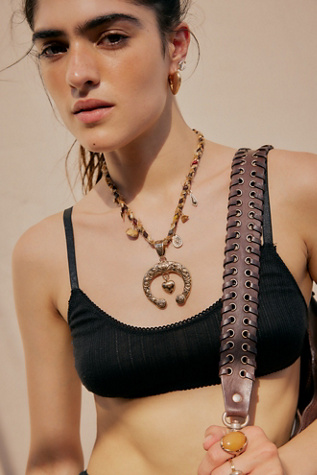 Lucky Penny Pendant Necklace at Free People in Chocolate/Gold