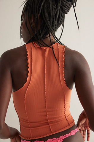 Better This Way Ribbed Tank Top by Intimately at Free People in Cordovan, Size: XS/S