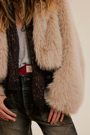 Paris Cropped Faux Fur Jacket