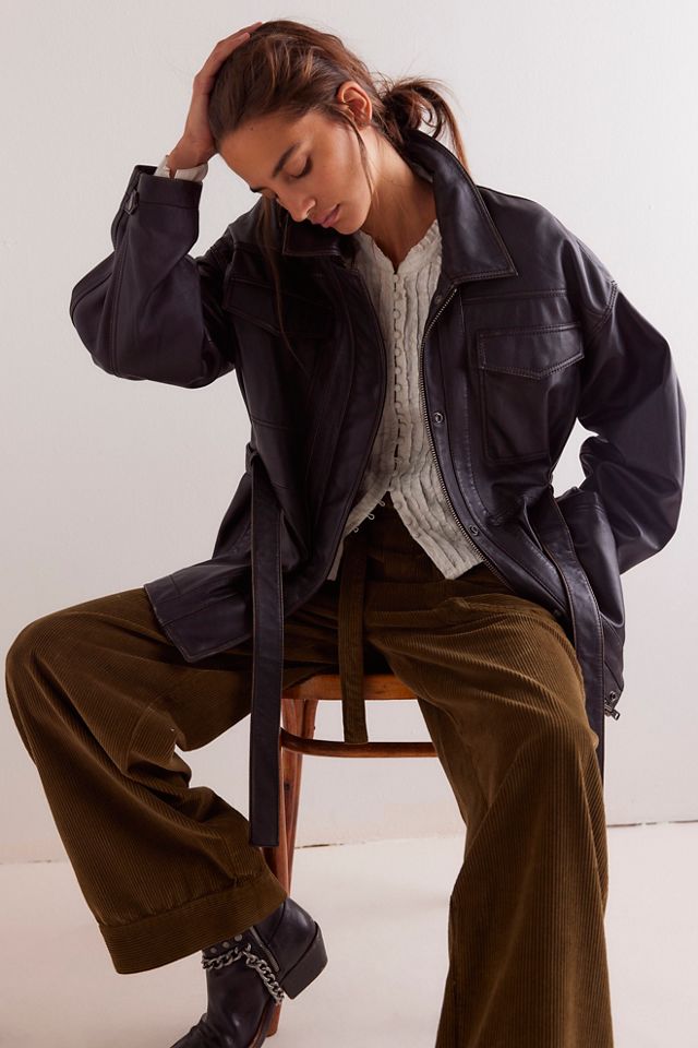 Knotted Leather Jacket #3