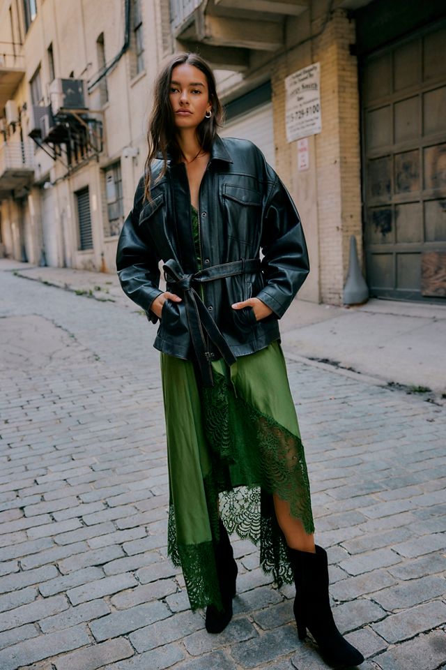 Knotted Leather Jacket #5