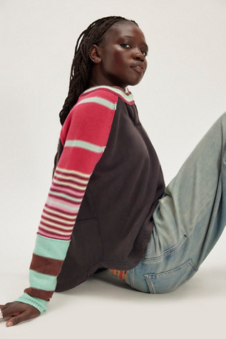 We The Free Jordan Long-Sleeve Pullover at Free People in Black, Size: S