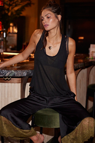 Seize The Day Pocket Tank Top by Intimately at Free People in Black, Size: XS