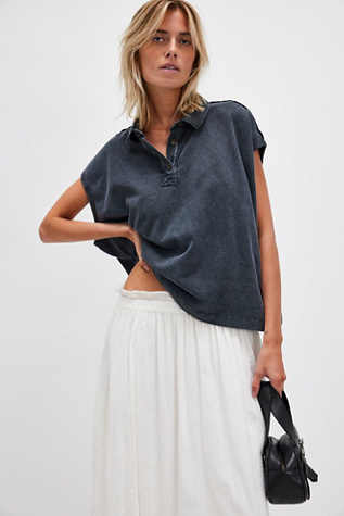 We The Free Keep On Polo at Free People in Black, Size: M