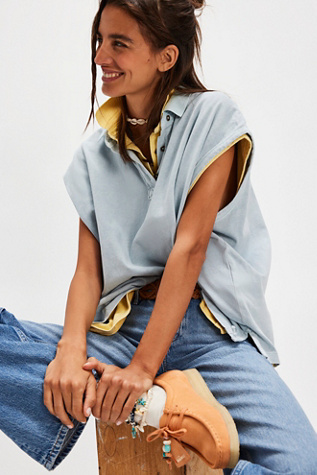 We The Free Keep On Polo en Polar Fog, pour femme chez Free People