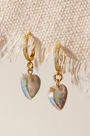 FYB Noa Earrings by FYB Jewelry at Free People in White