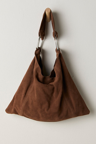 Bobbi Slouch Suede Tote At Free People In Espresso