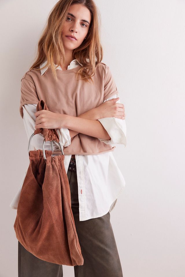Bobbi Slouch Suede Tote #7