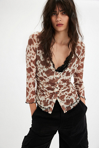 Cowgirl Tango Top at Free People in Ivory Combo, Size: XS