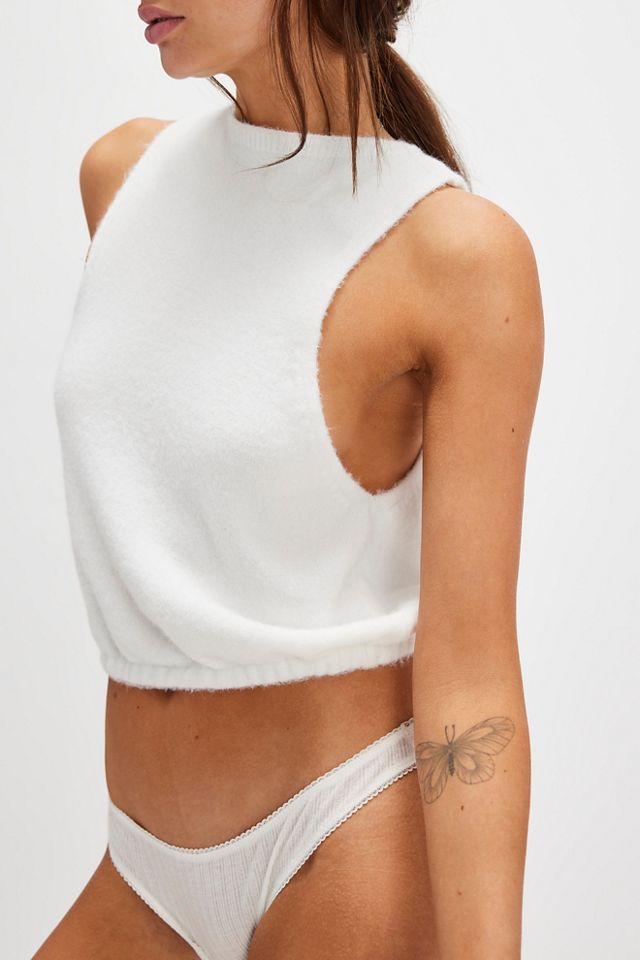 (取寄) フリーピープル レディース ウォーム フラフ クロップ Free People women Warm Fluff Crop Neon Pink FREE PEOPLE Fuzzy Knit WARM FLUFF Crop Top – Silver Accents