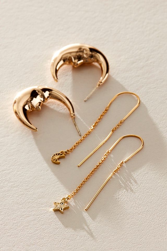 My Lucky Moons And Stars Earring Set #2