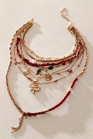 Luca Extreme Layer Necklace at Free People in Gold