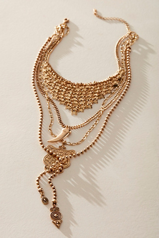 Sage Extreme Layer Necklace at Free People in Gold