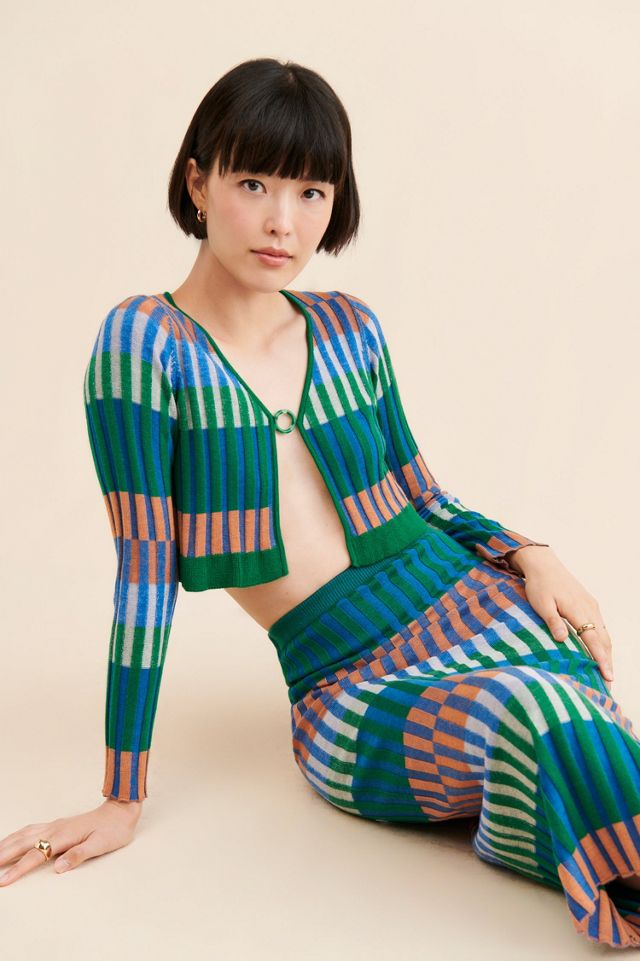 Nuuly x Find Me Now Colorblock Knit Cropped Cardigan #2