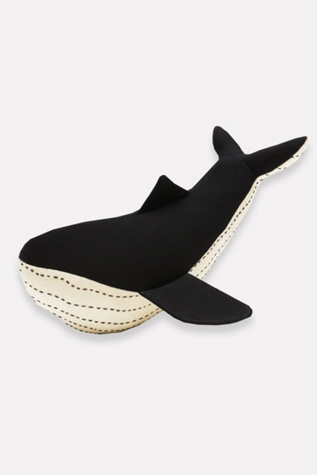 Anchal Kantha Handmade Stuffed Whale at Free People in Black