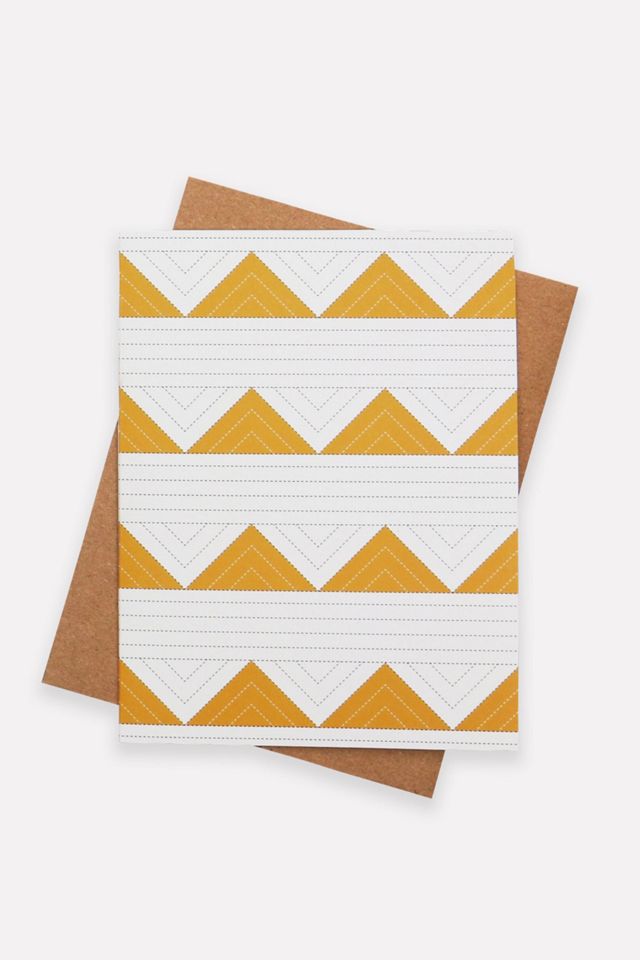 Anchal Triangle Quilt Blank Card
