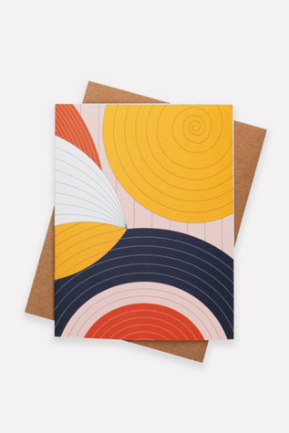 Anchal Spiral Quilt Blank Card