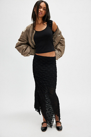 Margot Maxi Skirt at Free People in Black, Size: Medium