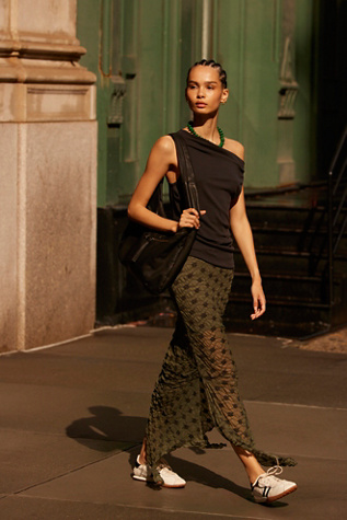 Margot Convertible Maxi Skirt by Free People in Green, Size: XL