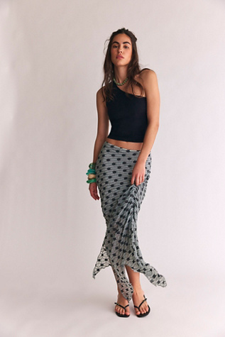Margot Convertible Maxi Skirt at Free People in Puritan Gray, Size: Small