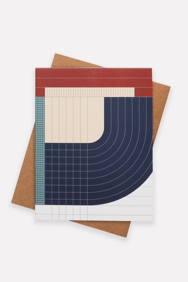 Anchal Curve Quilt Blank Card