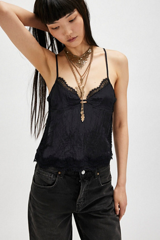 Eye Candy Cami by Intimately at Free People in Black, Size: Medium