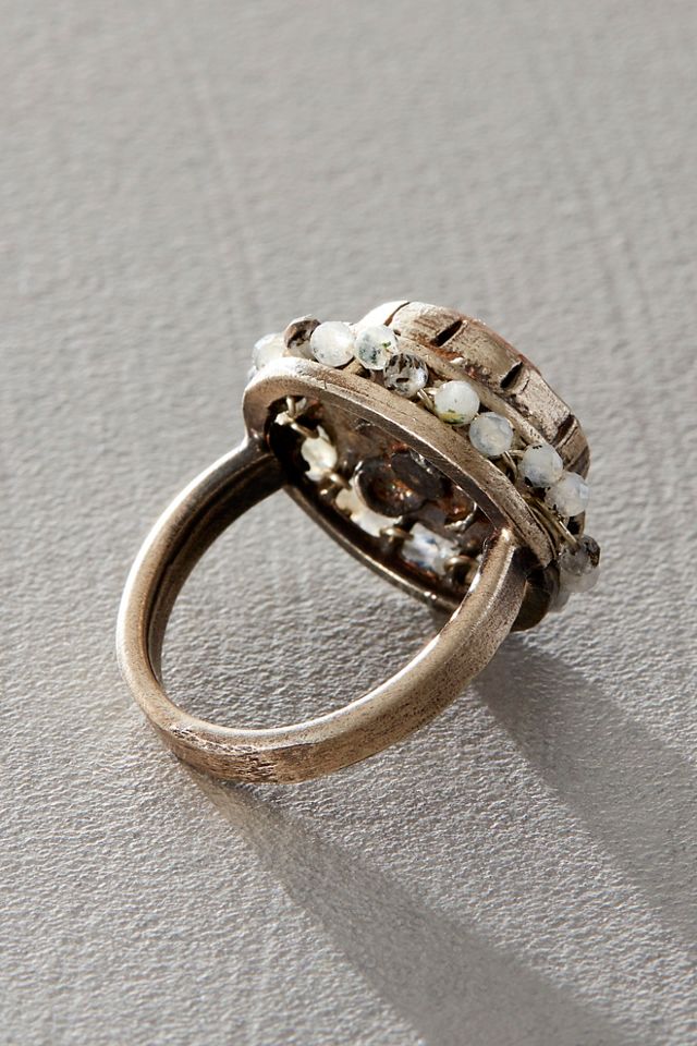 Eric Silva Rutilated Quartz Flower Ring #2