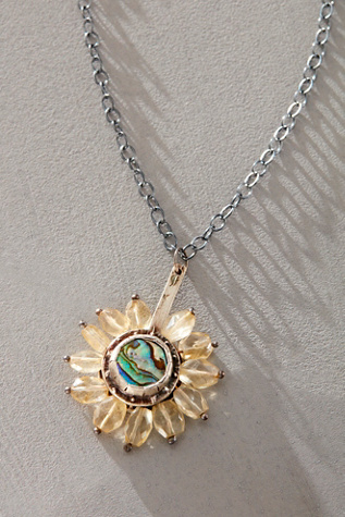 Eric Silva Flower Stone Necklace