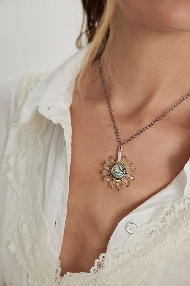 Eric Silva Flower Stone Necklace #1
